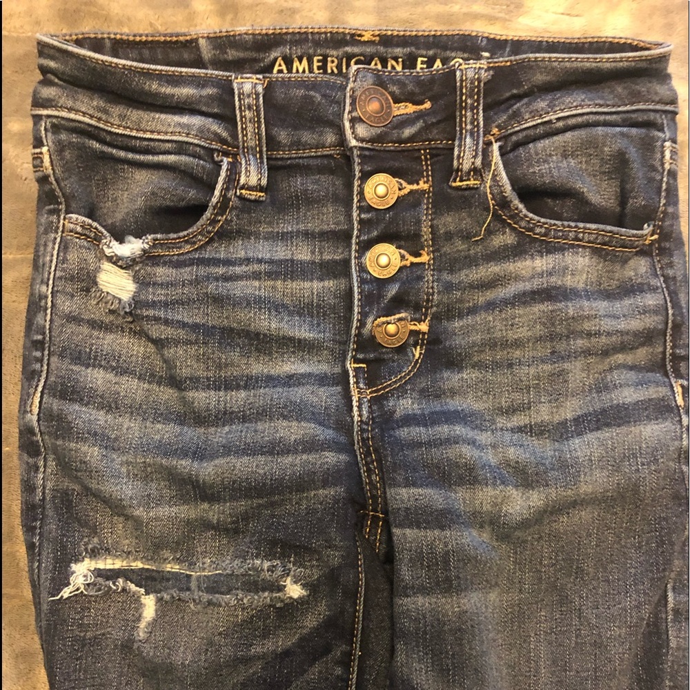 dark blue American Eagle jeans